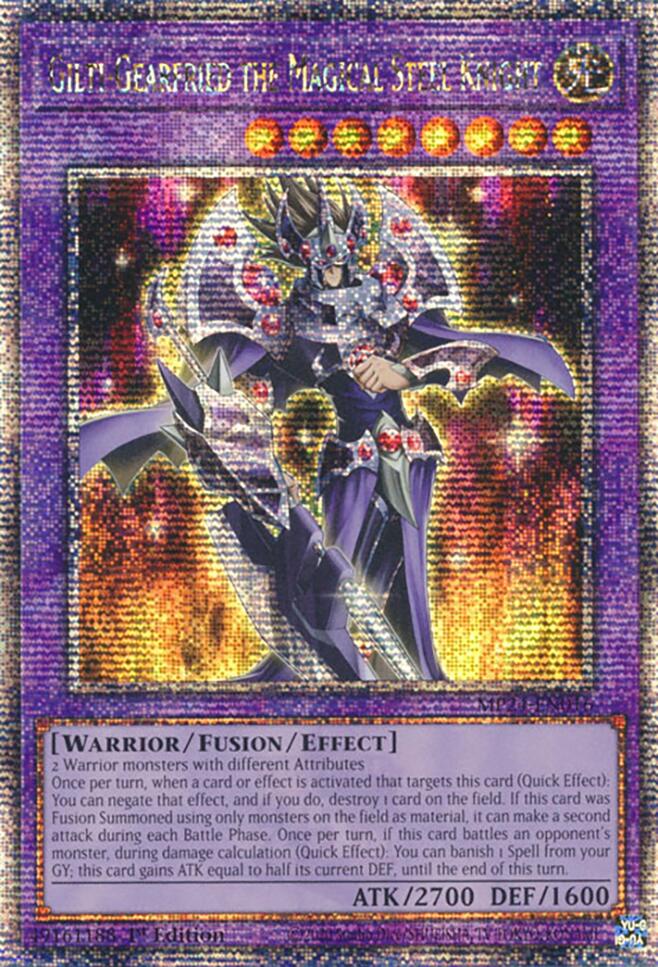 Gilti-Gearfried the Magical Steel Knight [MP24-EN016] Quarter Century Secret Rare | Total Play