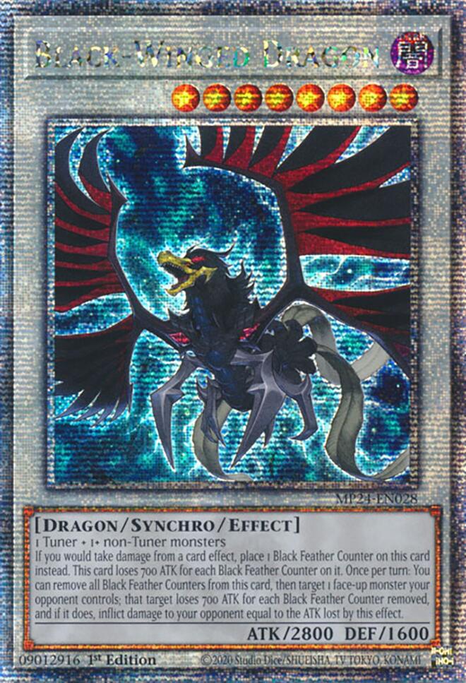 Black-Winged Dragon [MP24-EN028] Quarter Century Secret Rare | Total Play