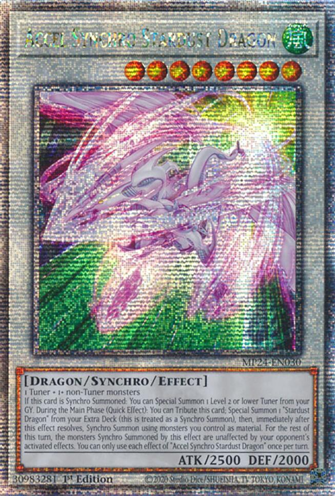 Accel Synchro Stardust Dragon [MP24-EN030] Quarter Century Secret Rare | Total Play