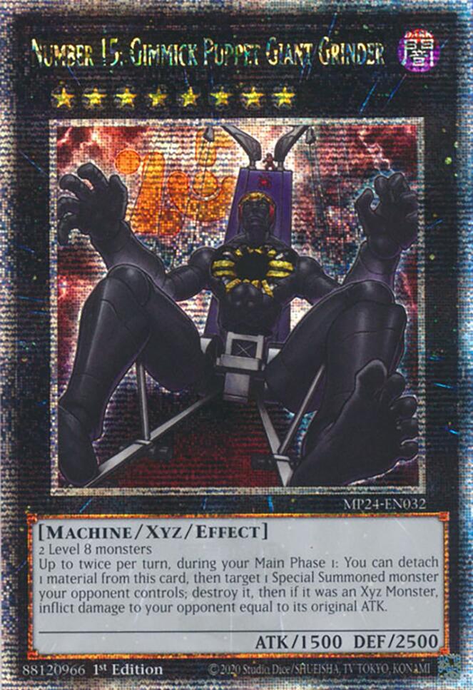 Number 15: Gimmick Puppet Giant Grinder [MP24-EN032] Quarter Century Secret Rare | Total Play