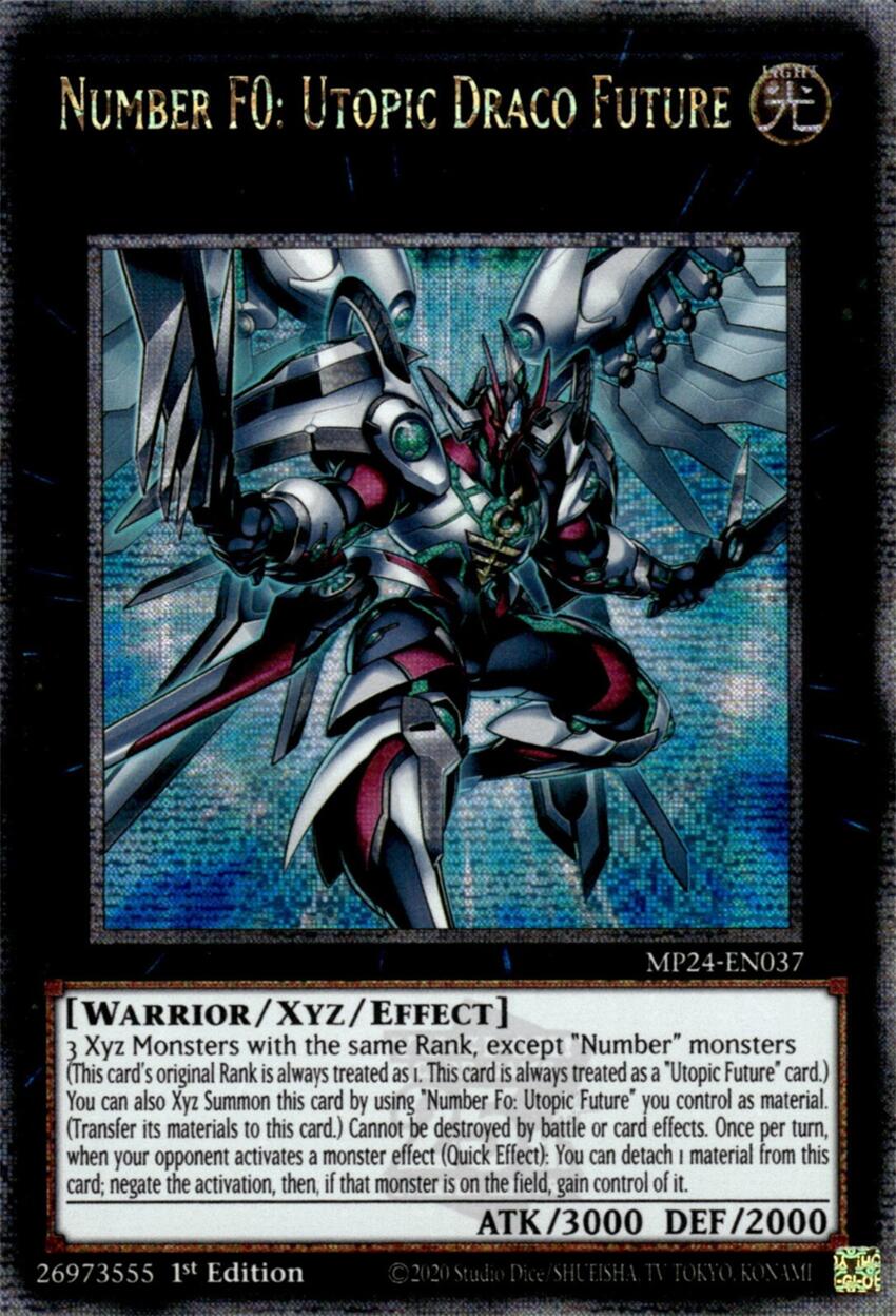 Number F0: Utopic Draco Future [MP24-EN037] Quarter Century Secret Rare | Total Play