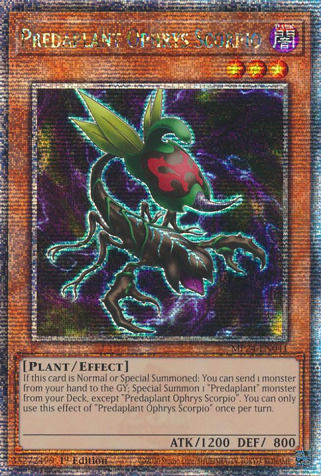 Predaplant Ophrys Scorpio [MP24-EN041] Quarter Century Secret Rare | Total Play