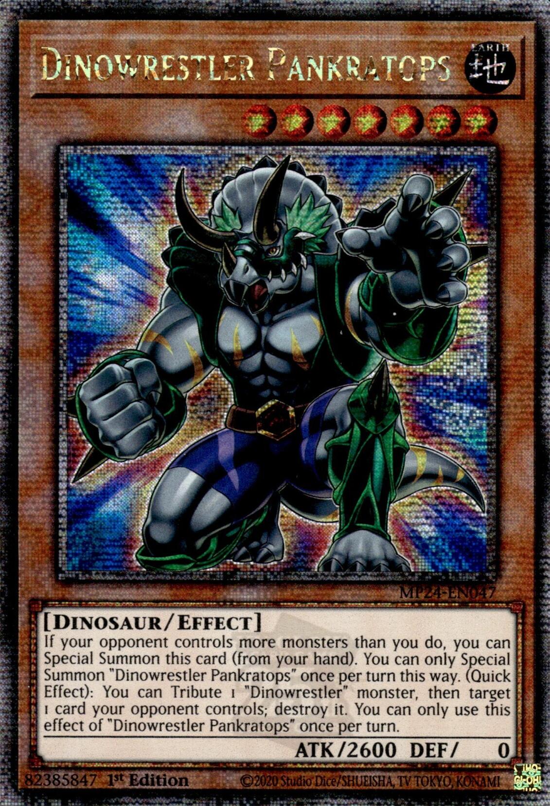 Dinowrestler Pankratops [MP24-EN047] Quarter Century Secret Rare | Total Play