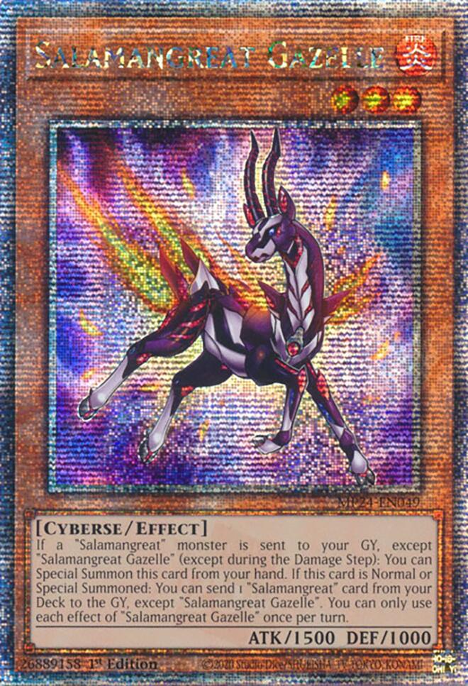 Salamangreat Gazelle [MP24-EN049] Quarter Century Secret Rare | Total Play