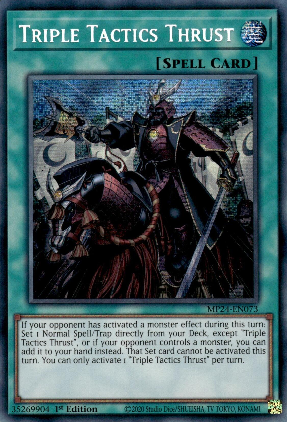 Triple Tactics Thrust [MP24-EN073] Prismatic Secret Rare | Total Play