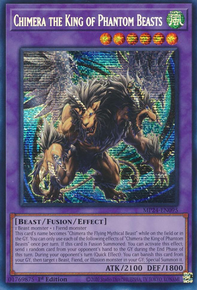 Chimera the King of Phantom Beasts [MP24-EN095] Prismatic Secret Rare | Total Play