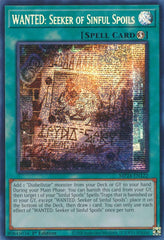 WANTED: Seeker of Sinful Spoils [MP24-EN122] Prismatic Secret Rare | Total Play