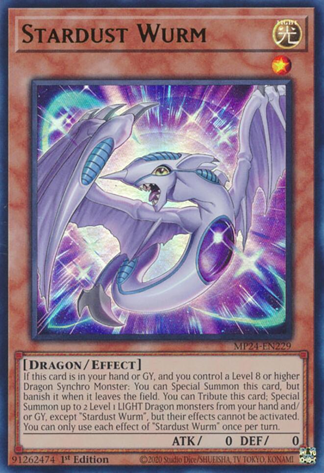Stardust Wurm [MP24-EN229] Ultra Rare | Total Play