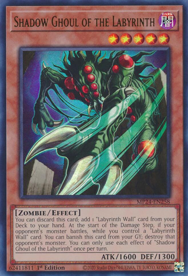 Shadow Ghoul of the Labyrinth [MP24-EN258] Ultra Rare | Total Play