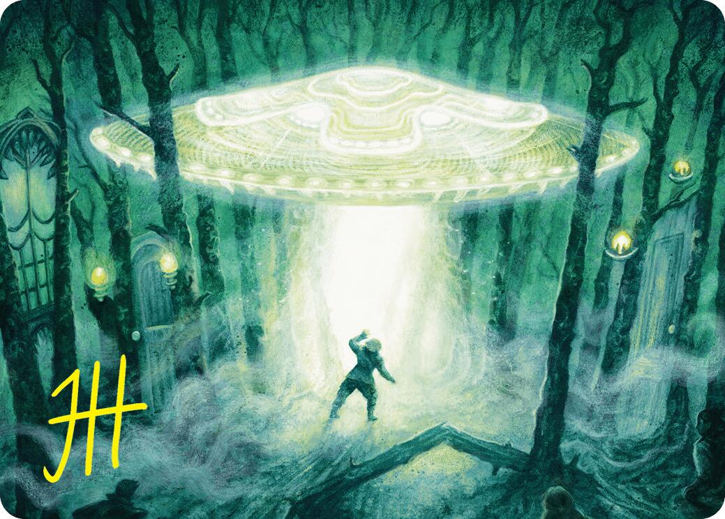 Unidentified Hovership Art Card (Gold-Stamped Signature) [Duskmourn: House of Horror Art Series] | Total Play