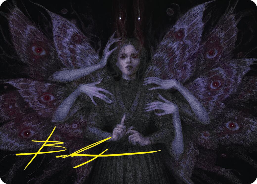 Demonic Counsel Art Card (7/54) (Gold-Stamped Signature) [Duskmourn: House of Horror Art Series] | Total Play