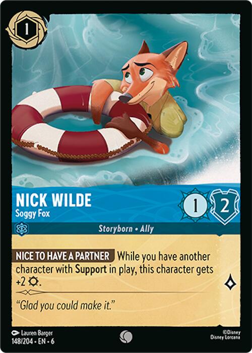 Nick Wilde - Soggy Fox (148/204) [Azurite Sea] | Total Play