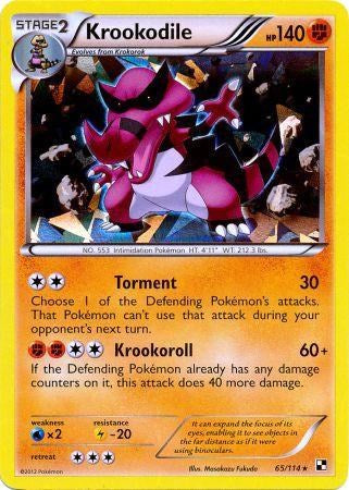 Krookodile (65/114) (Cracked Ice Holo) [Black & White: Base Set] | Total Play