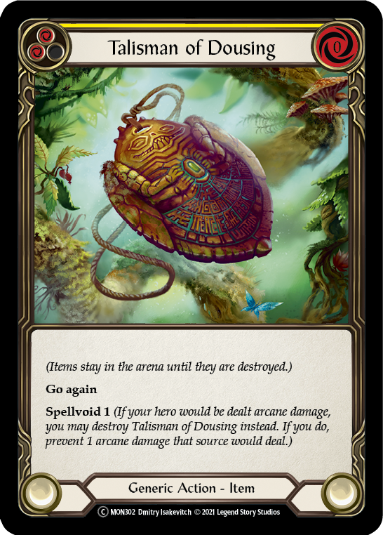 Talisman of Dousing [U-MON302-RF] (Monarch Unlimited)  Unlimited Rainbow Foil | Total Play