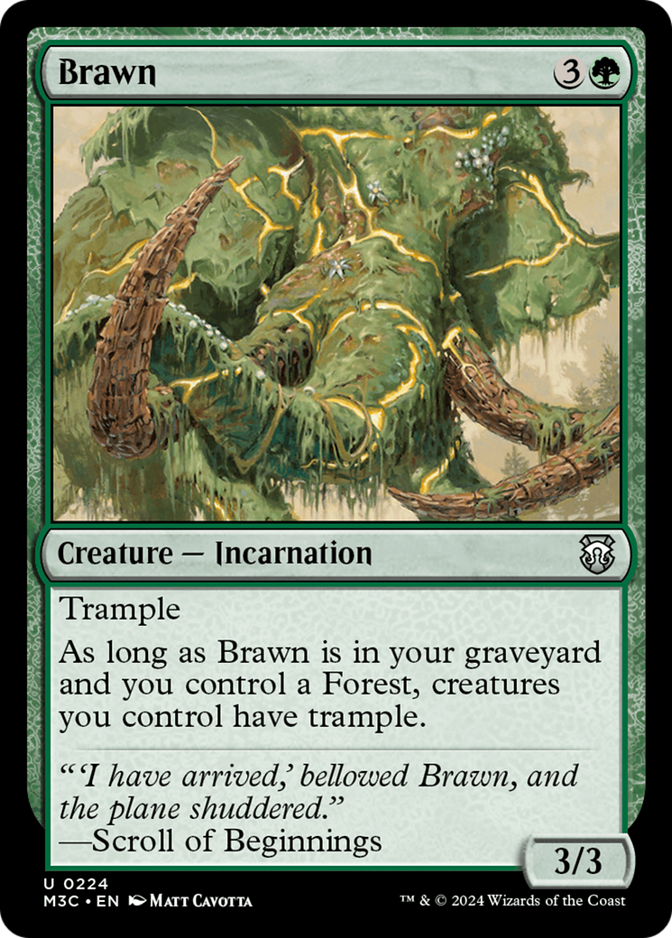 Brawn (Ripple Foil) [Modern Horizons 3 Commander] | Total Play