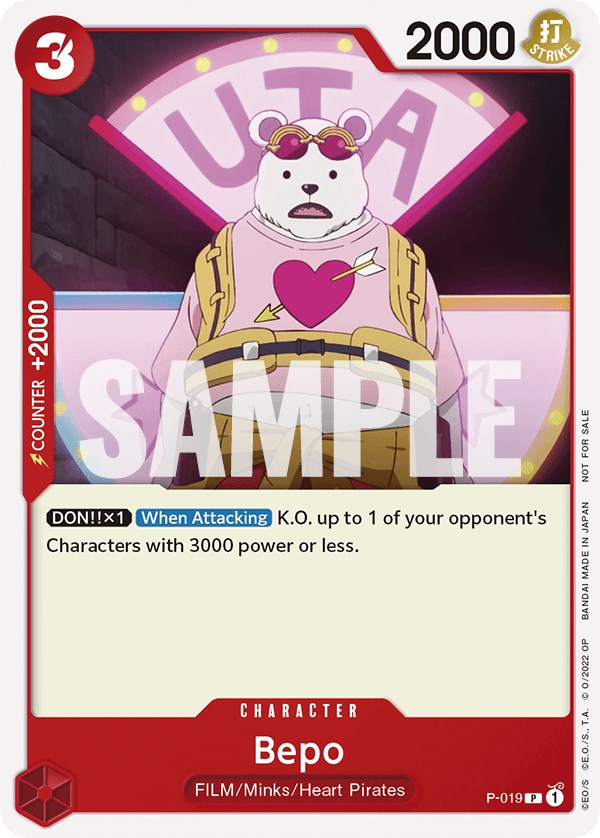 Bepo (One Piece Film Red) [One Piece Promotion Cards] | Total Play