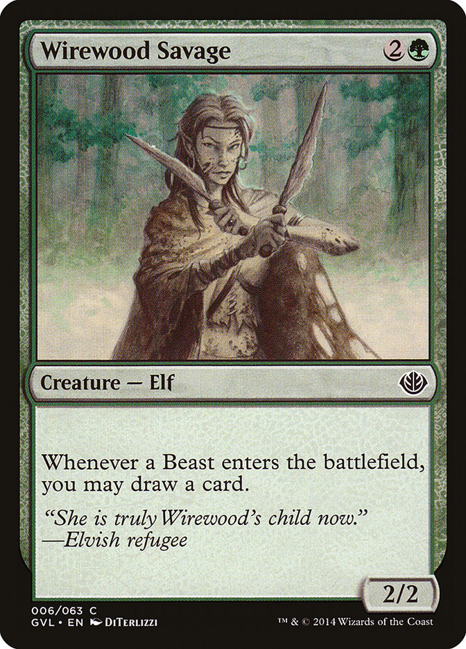 Wirewood Savage (Garruk vs. Liliana) [Duel Decks Anthology] | Total Play