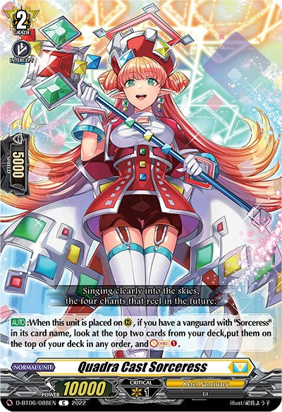 Quadra Cast Sorceress (D-BT06/088EN) [Blazing Dragon Reborn] | Total Play
