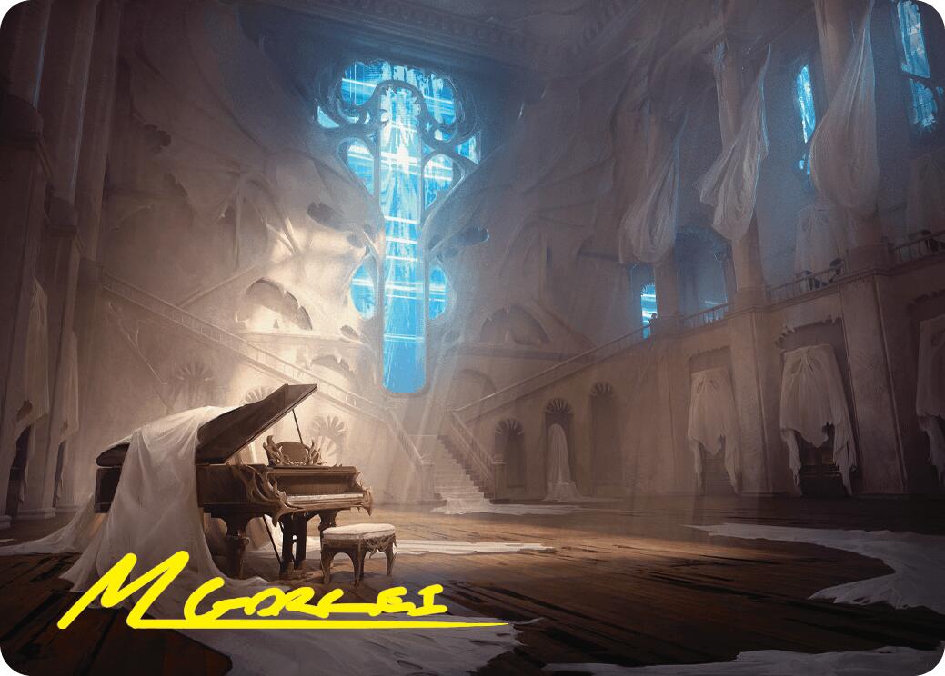 Plains Art Card (Gold-Stamped Signature) [Duskmourn: House of Horror Art Series] | Total Play