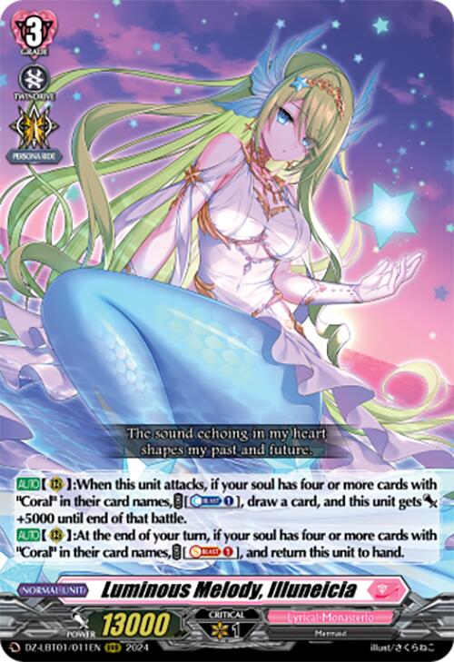 Luminous Melody, Illuneicia (DZ-LBT01/011EN) [Lyrical Monasterio Sparkling Stars!] | Total Play