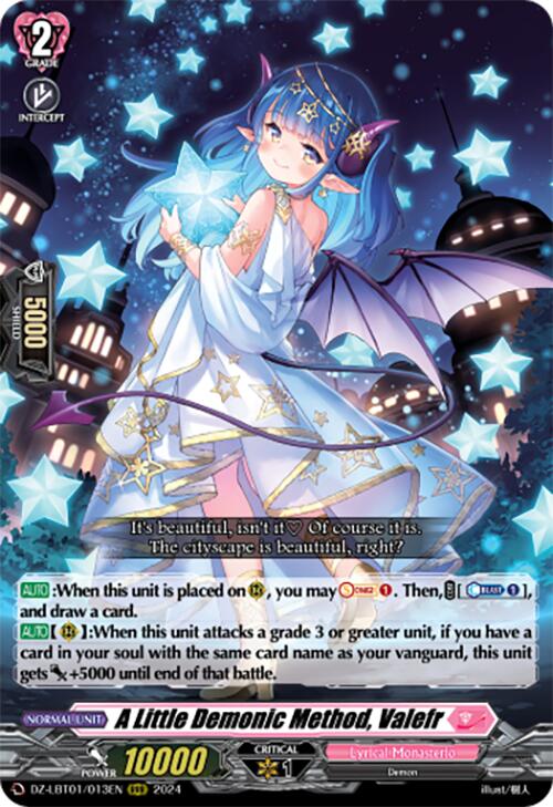 A Little Demonic Method, Valefr (DZ-LBT01/013EN) [Lyrical Monasterio Sparkling Stars!] | Total Play