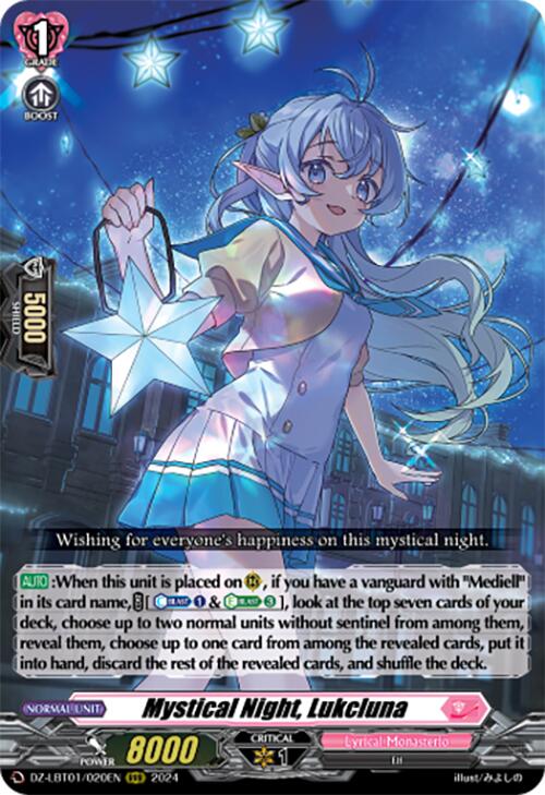 Mystical Night, Lukcluna (DZ-LBT01/020EN) [Lyrical Monasterio Sparkling Stars!] | Total Play