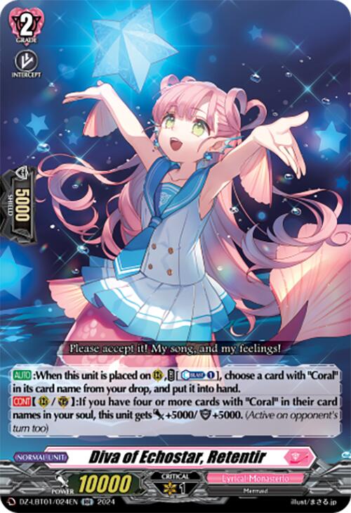 Diva of Echostar, Retentir (DZ-LBT01/024EN) [Lyrical Monasterio Sparkling Stars!] | Total Play