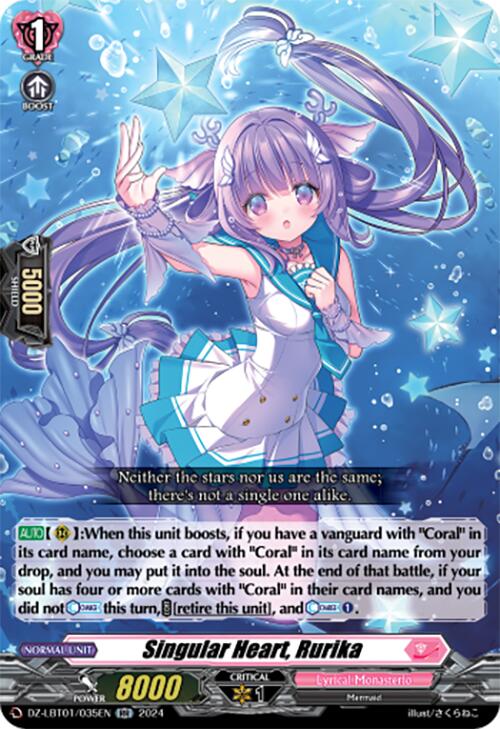 Singular Heart, Rurika (DZ-LBT01/035EN) [Lyrical Monasterio Sparkling Stars!] | Total Play