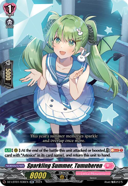 Sparkling Summer, Tumuheren (DZ-LBT01/036EN) [Lyrical Monasterio Sparkling Stars!] | Total Play