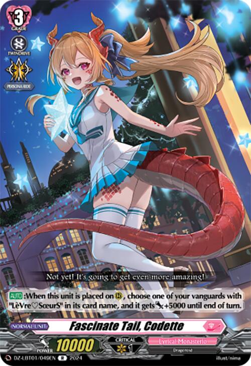 Fascinate Tail, Codette (DZ-LBT01/049EN) [Lyrical Monasterio Sparkling Stars!] | Total Play