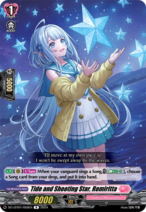 Tide and Shooting Star, Romiritta (DZ-LBT01/059EN) [Lyrical Monasterio Sparkling Stars!] | Total Play