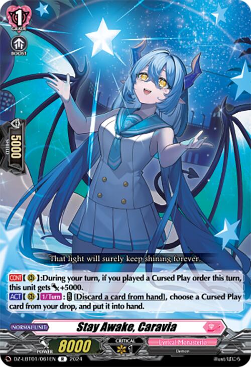 Stay Awake, Caravia (DZ-LBT01/061EN) [Lyrical Monasterio Sparkling Stars!] | Total Play
