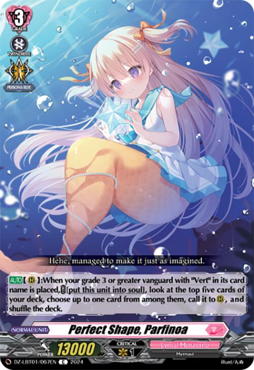 Perfect Shape, Parfinoa (DZ-LBT01/067EN) [Lyrical Monasterio Sparkling Stars!] | Total Play
