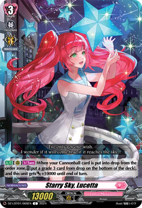Starry Sky, Lucetta (DZ-LBT01/069EN) [Lyrical Monasterio Sparkling Stars!] | Total Play
