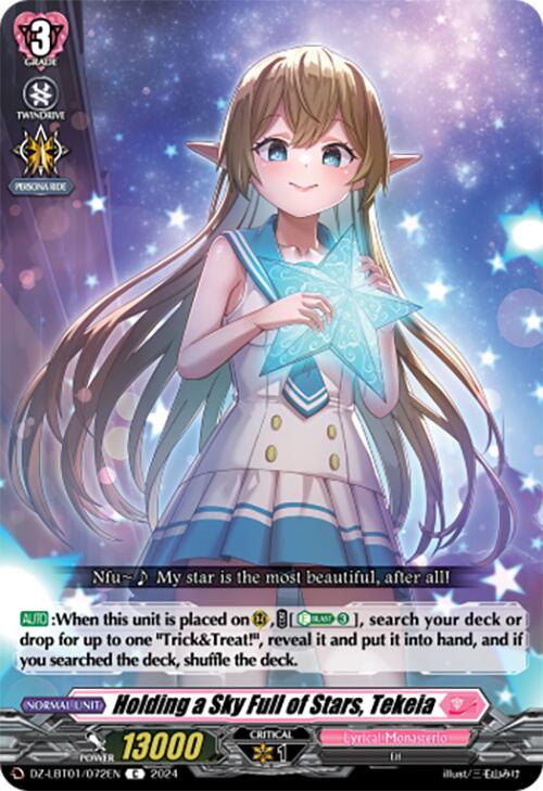 Holding a Sky Full of Stars, Tekeia (DZ-LBT01/072EN) [Lyrical Monasterio Sparkling Stars!] | Total Play