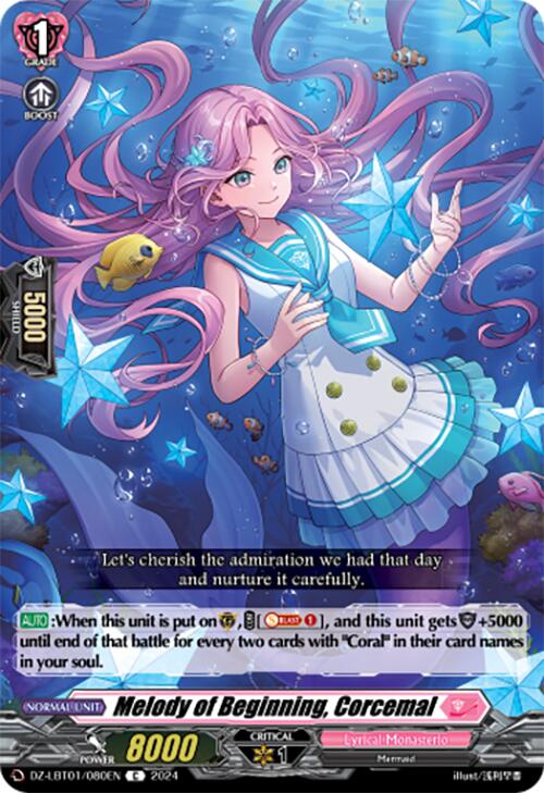 Melody of Beginning, Corcemal (DZ-LBT01/080EN) [Lyrical Monasterio Sparkling Stars!] | Total Play