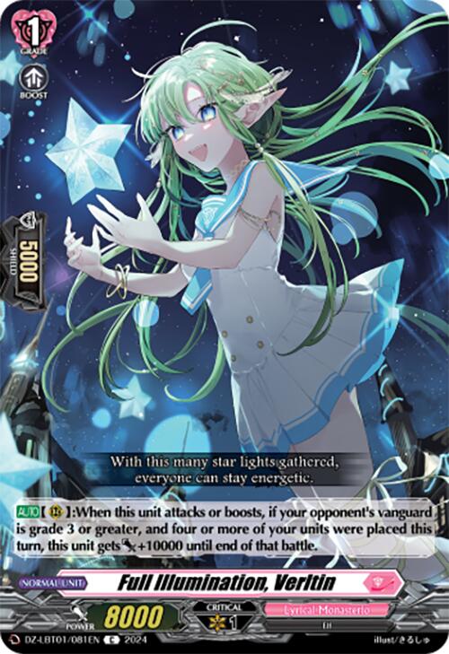 Full Illumination, Verltin (DZ-LBT01/081EN) [Lyrical Monasterio Sparkling Stars!] | Total Play