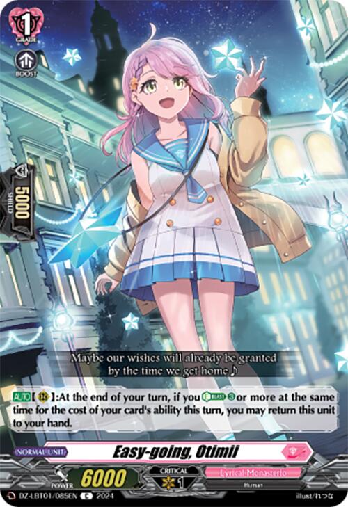 Easy-going, Otimii (DZ-LBT01/085EN) [Lyrical Monasterio Sparkling Stars!] | Total Play