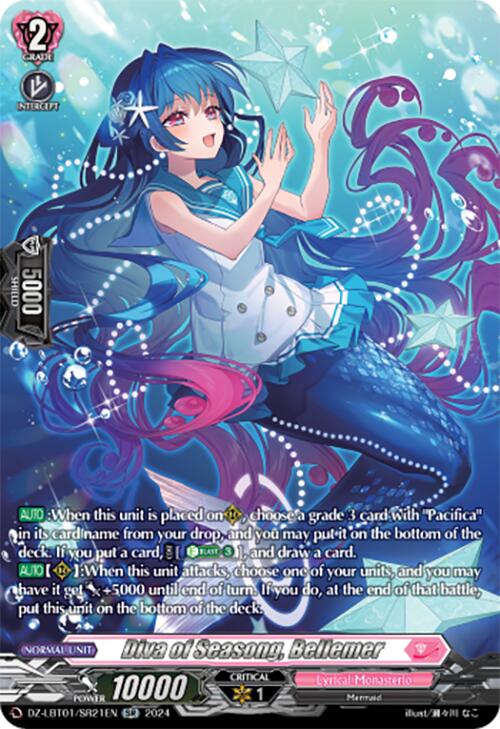 Diva of Seasong, Bellemer (DZ-LBT01/SR21EN) [Lyrical Monasterio Sparkling Stars!] | Total Play