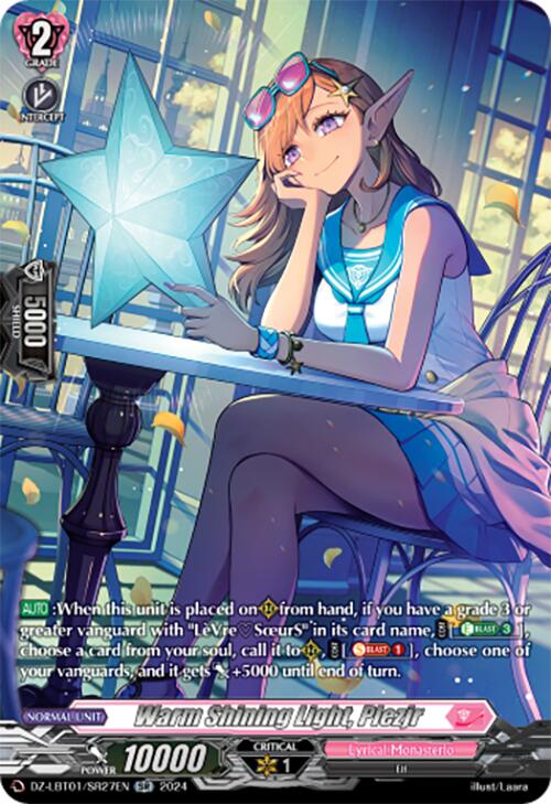 Warm Shining Light, Plezjr (DZ-LBT01/SR27EN) [Lyrical Monasterio Sparkling Stars!] | Total Play