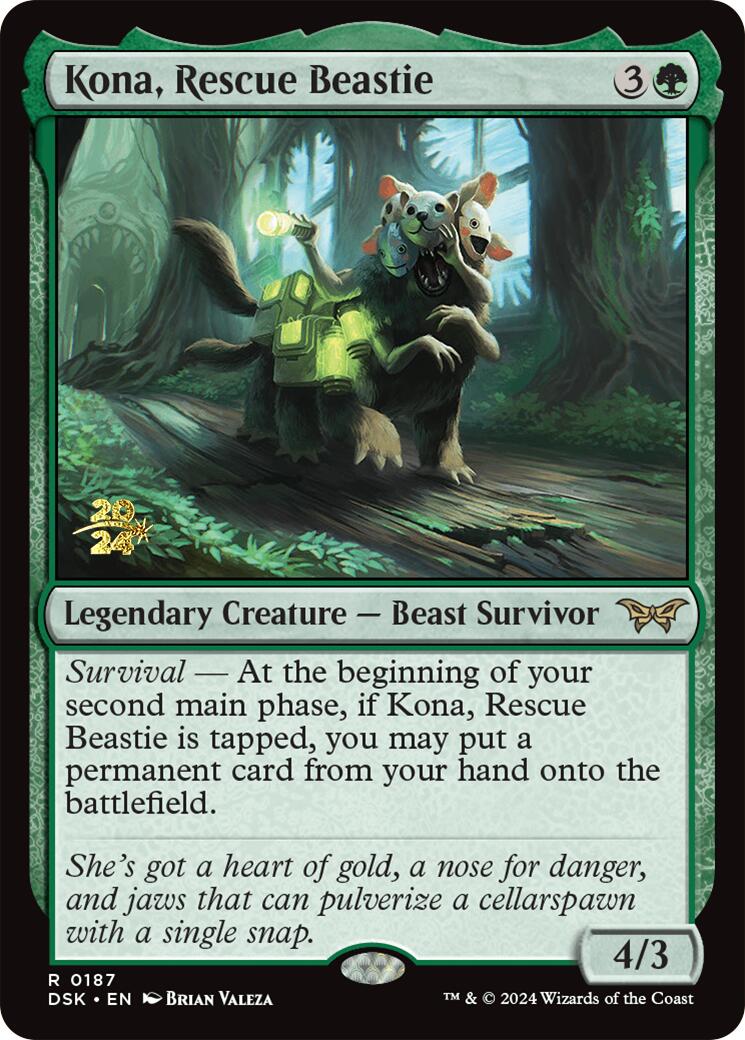 Kona, Rescue Beastie (0187) [Duskmourn: House of Horror Prerelease Promos] | Total Play