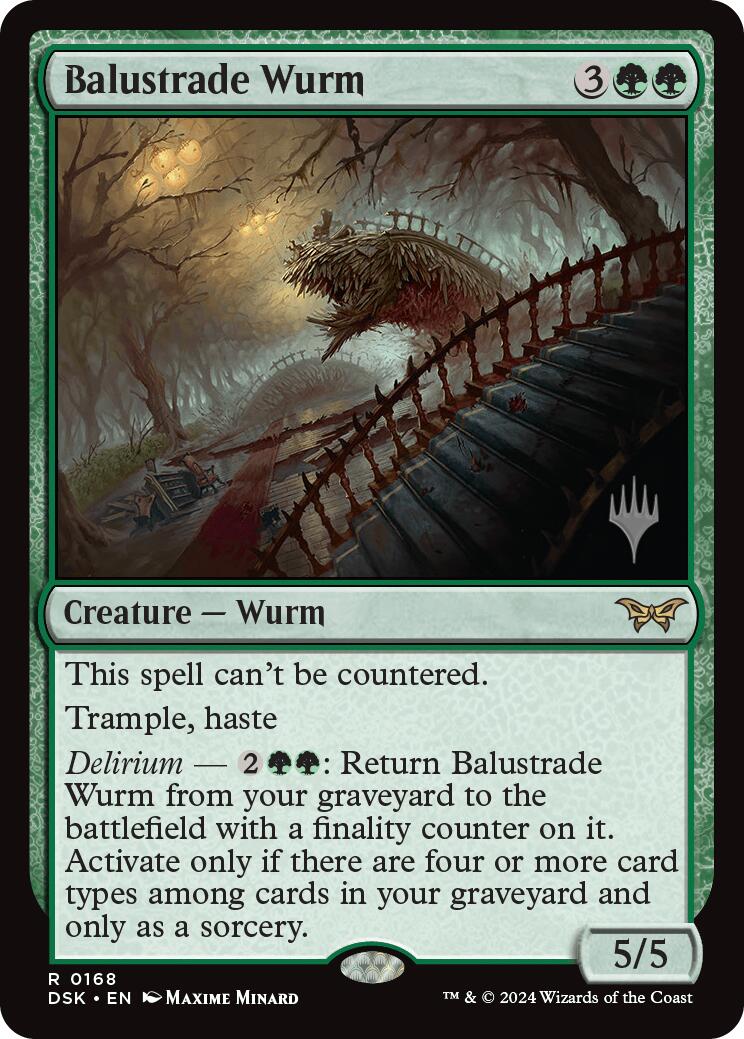 Balustrade Wurm [Duskmourn: House of Horror Promos] | Total Play