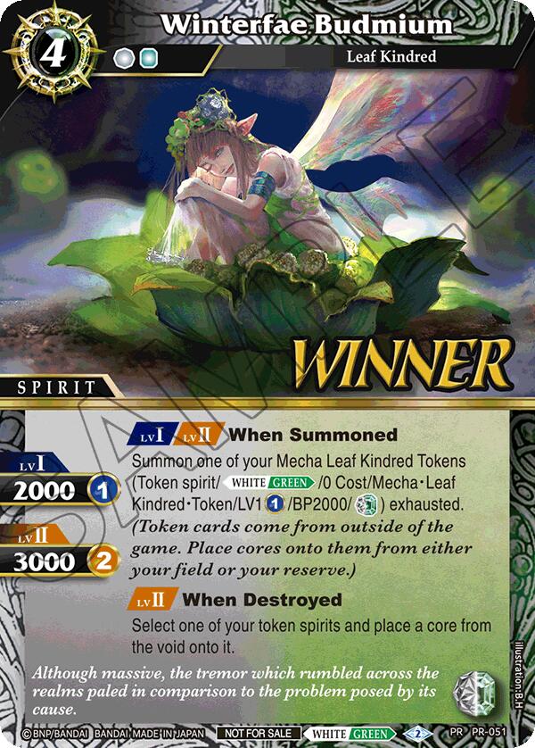 Winterfae Budmium (Store Tournament & Sealed Deck Pack Vol.1 -Winner-) (PR-051) [Battle Spirits Saga Promo Cards] | Total Play