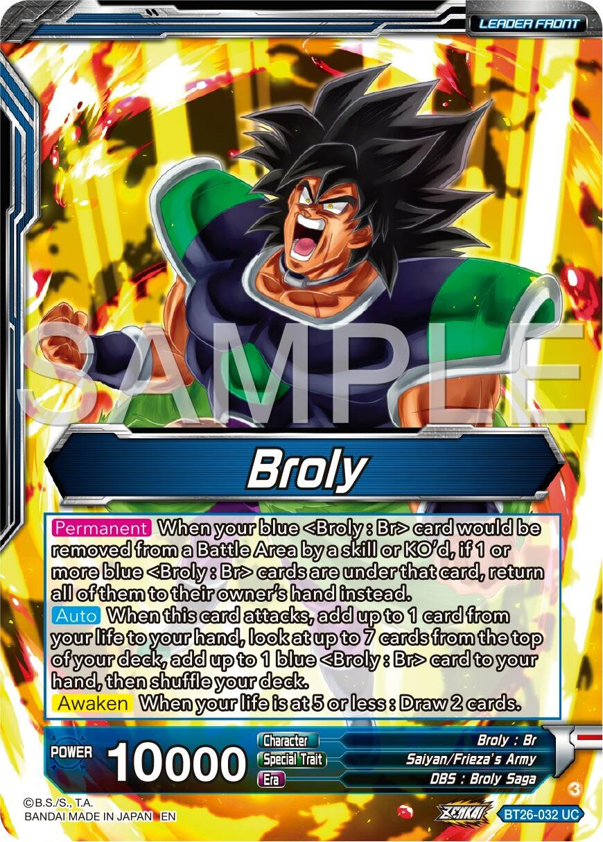 Broly // SS Broly, Full-Power Explosion (BT26-032) [Ultimate Advent] | Total Play