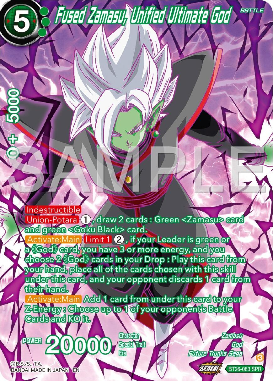 Fused Zamasu, Unified Ultimate God (SPR) (BT26-083) [Ultimate Advent] | Total Play