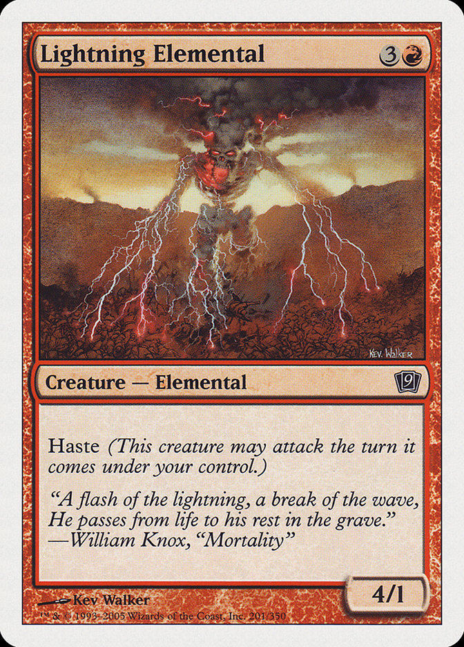 Lightning Elemental [Ninth Edition] | Total Play