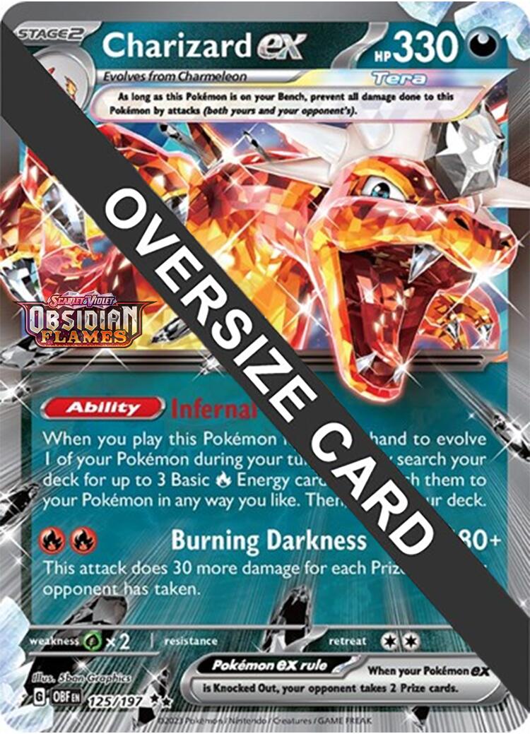 Charizard ex (125/197 - Jumbo Card) [Scarlet & Violet: Obsidian Flames] | Total Play