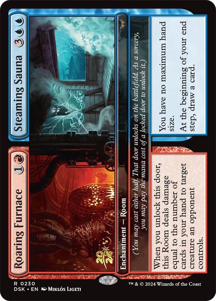 Roaring Furnace // Steaming Sauna [Duskmourn: House of Horror Prerelease Promos] | Total Play