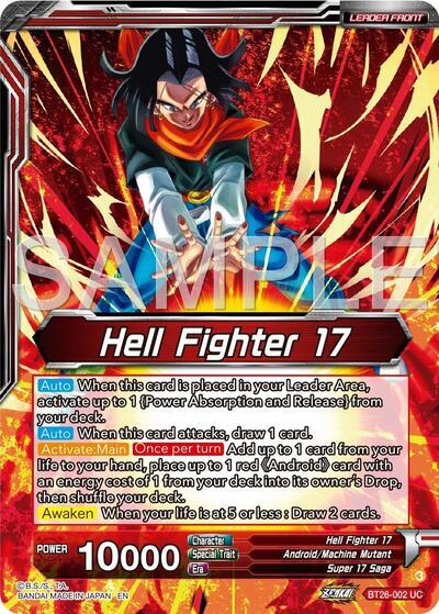 Hell Fighter 17 // Super 17, Anti-Saiyan Killing Machine (Alternate Art) (BT26-002) [Ultimate Advent] | Total Play