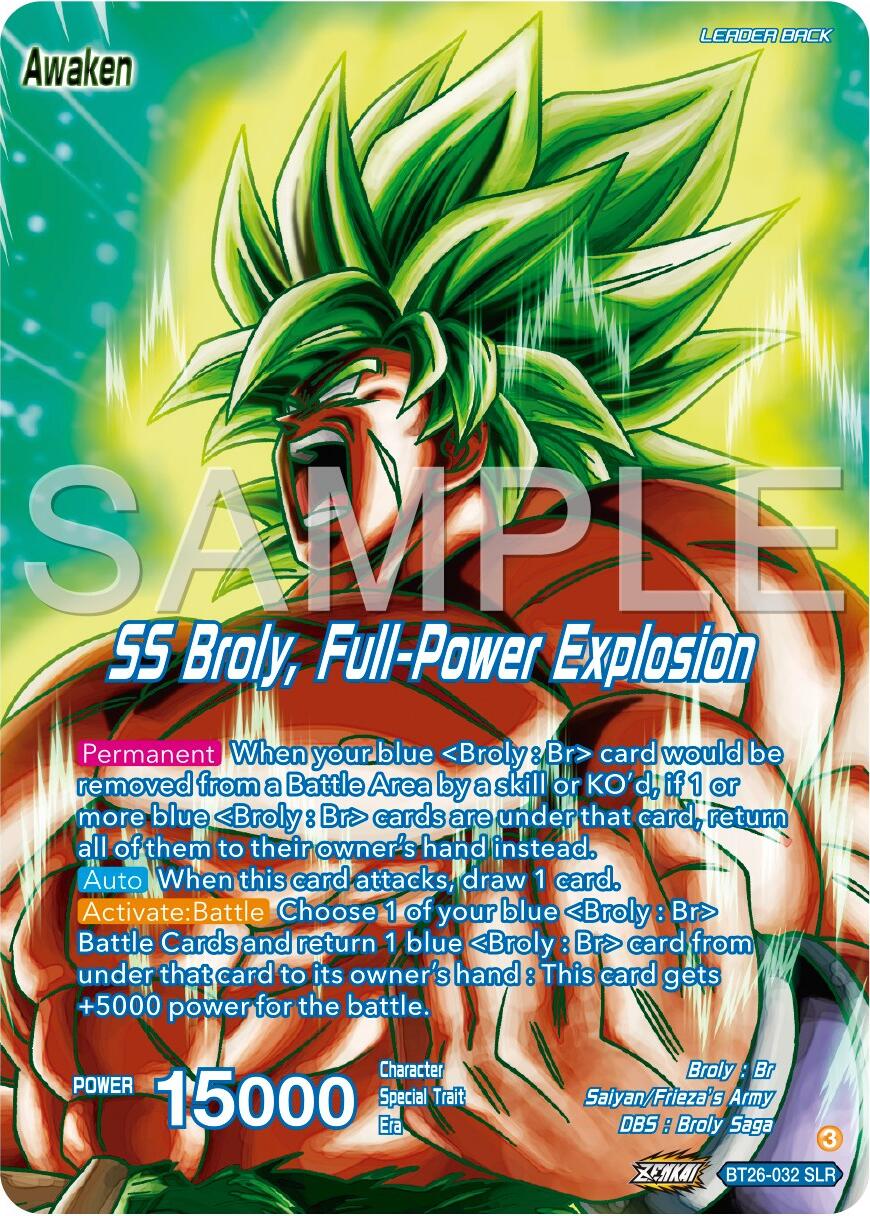 Broly // SS Broly, Full-Power Explosion (Alternate Art) (BT26-032) [Ultimate Advent] | Total Play